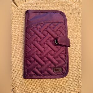 Lug Plum Quilted Wallet